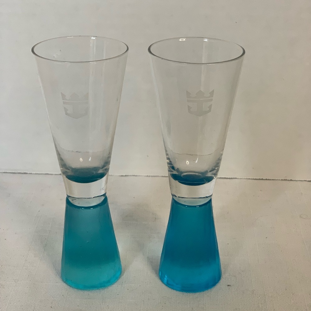 ROYAL CARIBBEAN | Set of 2 | “Shot of the Day” shot glasses.